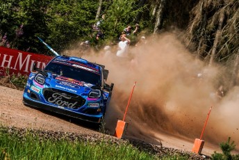 Ott Tänak ja Martin Järveoja Rally Estonia testikatsel Foto: M-Sport