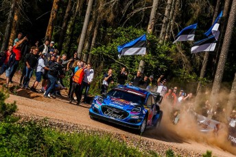 Ott Tänak ja Martin Järveoja Rally Estonia testikatsel Foto: M-Sport