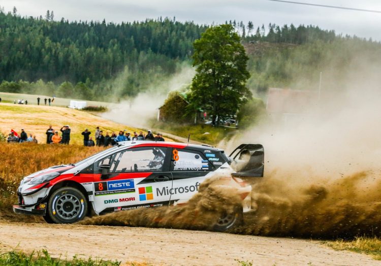 Ott Tänak ja Martin Järveoja Soome ralli 2019 Foto: Toyota Gazoo Racing
