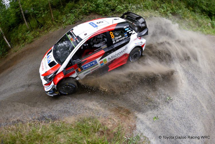 Ott Tänak ja Martin Järveoja Rally Finland 2019 Foto: Toyota Gazoo Racing WRC