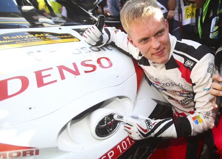 Ott Tänak MM-tiitlit tähistamas, Foto: Toyota Gazoo Racing WRC