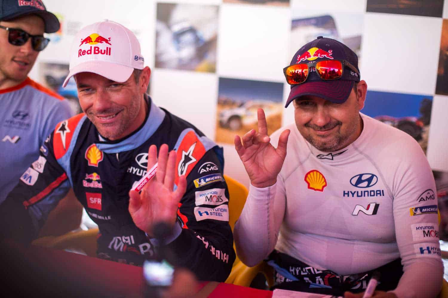 Sebastien Loeb ja Daniel Elena. Foto: Fabien Dufour / Hyundai Motorsport GmbH