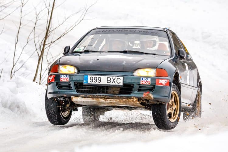 J18 võitjad Tony Schwarzstein / Mehis Kiiver lõpetasid rahvaralli Pandivere Talv üldarvestuse kuuenda kohaga. Foto: Pille Russi