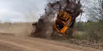 VIDEOD: Martin Leemetsa hirmuäratav väljasõit Rapla ralli kuuendal kiiruskatsel