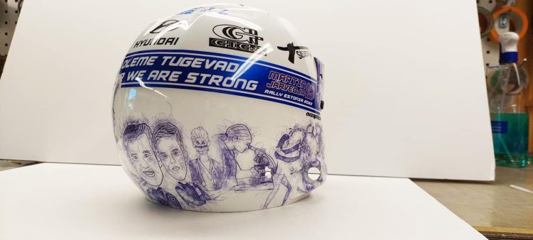 Martin Järveoja stardib Rally Estonial väga erilise kiivriga