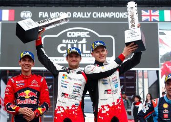 Ott Tänak ja Martin Järveoja Tšiili rallil 2019 Fotot: Toyota Gazoo Racing WRC