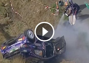 VIDEO: Vaata kuidas Belgias katsevõitu jahtinud Breen auto üle katuse keeras!