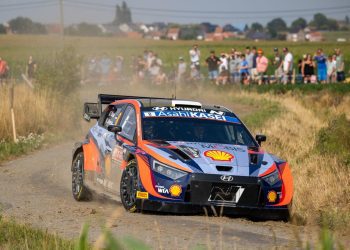 Ott Tänak ja Martin Järveoja Belgia rallil Foto: Hyundai Motorsport