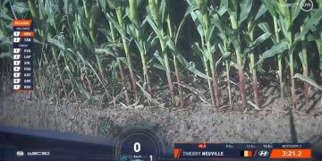 VIDEO: Vaata kuidas Neuville teelt välja sõitis ja ralli katkestas