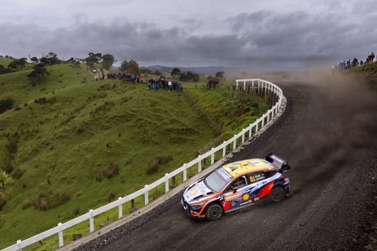 Ott Tänak ja Martin Järveoja Uus-Meremaa ralli testikatsel Foto: Hyudnai Motorsport