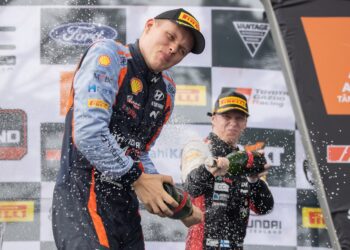 Ott Tanak ja Kalle Rovanperä Rally New Zealand 2022 Foto: Hyundai Motorsport GmbH