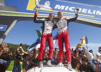 Ott Tänak ja Martin Järveoja Rally RACC 2019 Foto: Toyota Gazoo Racing WRC