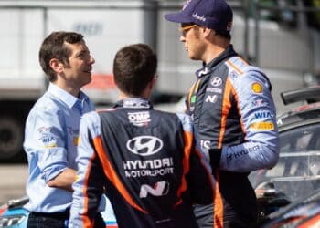 Julien Moncet ja Thierry Neuville Foto: Dufour Fabien/Hyundai Motorsport GmbH