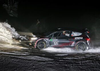 Rober Virves ja Hugo Magalhães Elverum rallil