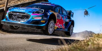 Ott Tänak ja Martin Järveoja Monte Carlo ralli 2023 Foto: Jaanus Ree / Red Bull Content Pool