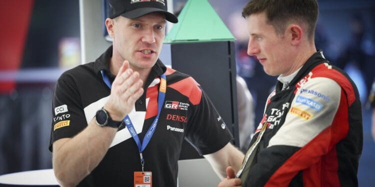 Jari Matti Latvala ja Elfyn Evans Soome rallil 2022 Foto:: Toyota Gazoo Racing WRT