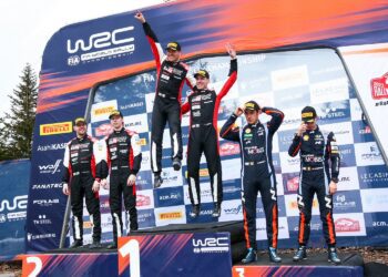 Monte Carlo ralli 2023 poodium Foto: Toyota Gazoo Racing