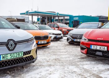 Fotol Eesti aasta auto 2023 finalistid. Foto: Pille Russi