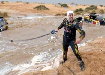 VIDEO: Vaata kuidas ootamatu ilm Dakari rallil kaose põhjustab