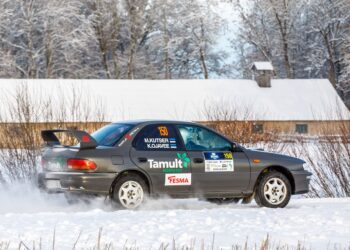 Võidukas ekipaaž Martin Kutser ja Kristjan Ojavee. Foto: Pille Russi.
