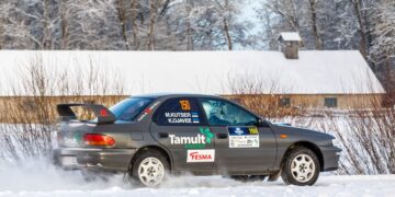 Võidukas ekipaaž Martin Kutser ja Kristjan Ojavee. Foto: Pille Russi.