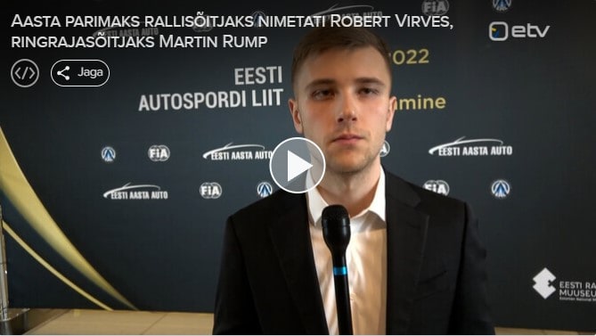 Eesti aasta parimaks rallisõitjaks nimetati Robert Virves - VIDEO ...