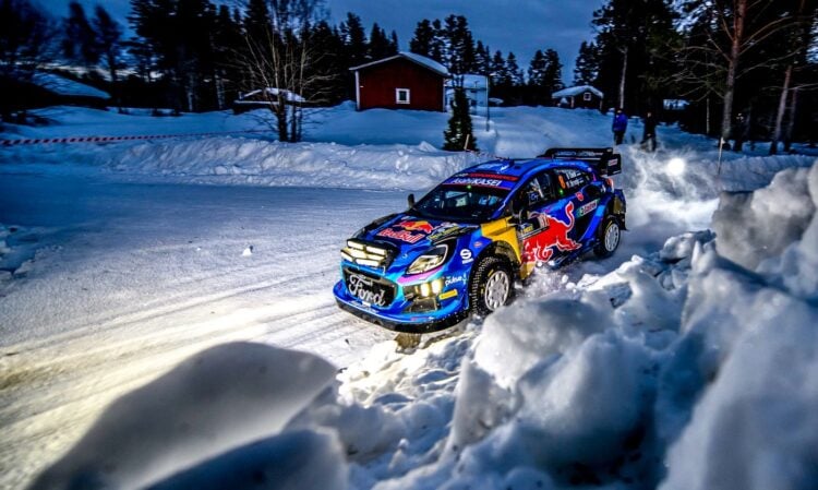 Ott Tänak ja Martin Jäerveoja Rootsi ralli 2023 Foto: M-Sport