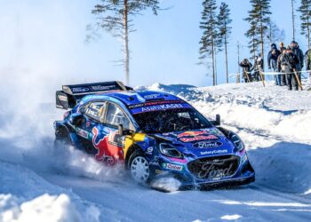 Ott Tänak ja Martin Järveoja Rootsi ralli 2023 Foto: M-Sport