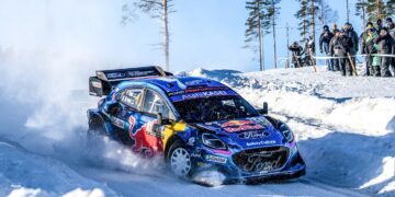 Ott Tänak ja Martin Järveoja Rootsi ralli 2023 Foto: M-Sport