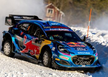 Ott Tänak ja Martin Järveoja Rootsi ralli 2023 Foto: M-Sport