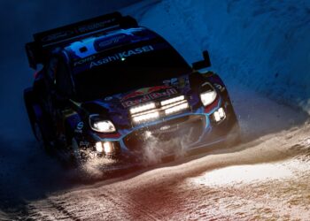 Ott Tänak ja Martin Järveoja Rootsi ralli 2023 Foto: M-Sport