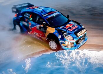 Ott Tänak ja Martin Järveoja Rootsi ralli 2023 Foto: M-Sport