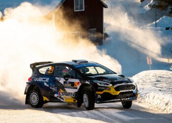 Robert Virves ja Hugo Magalhães Rootsi ralli 2023 Foto: Jaanus Ree / Red Bull Content Pool