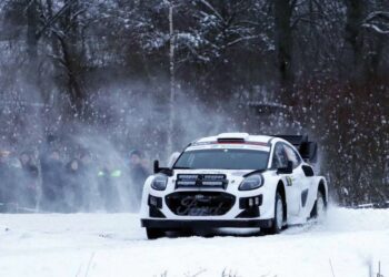 Ott Tänak ja Martin Järveoja Otepää Talverallil Foto: Marleen Maask