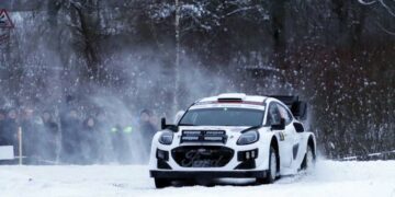 Ott Tänak ja Martin Järveoja Otepää Talverallil Foto: Marleen Maask