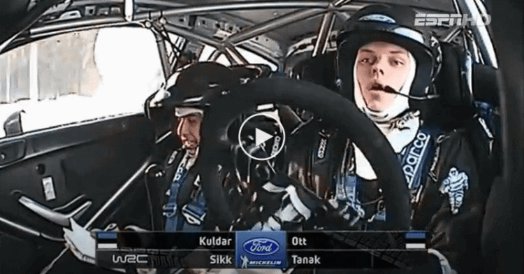 SS:14: Tänak tõusis ralli liidriks, kuid katsevõidu rikkus rehvipurunemine