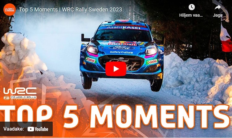 VIDEO: Top 5 meeldejäävamat hetke Rootsi rallilt