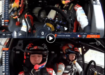 VIDEO: Võrdle kui kiiresti vahetasid Ogier ja Rovanperä oma Toyotal ratta ära