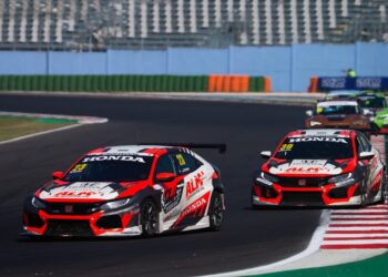 Mattias Vahtel ja Antti Rammo Foto: ALM Honda Racing