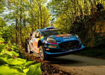 Ott Tänak ja Martin Järveoja Horvaatia ralli 2023 Foto: Jaanus Ree / Red Bull Content Pool