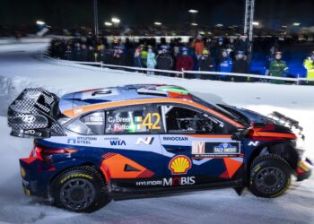 Craig Breen ja James Fulton Rootsi rallil 2023 Foto: Hyundai Motorsport
