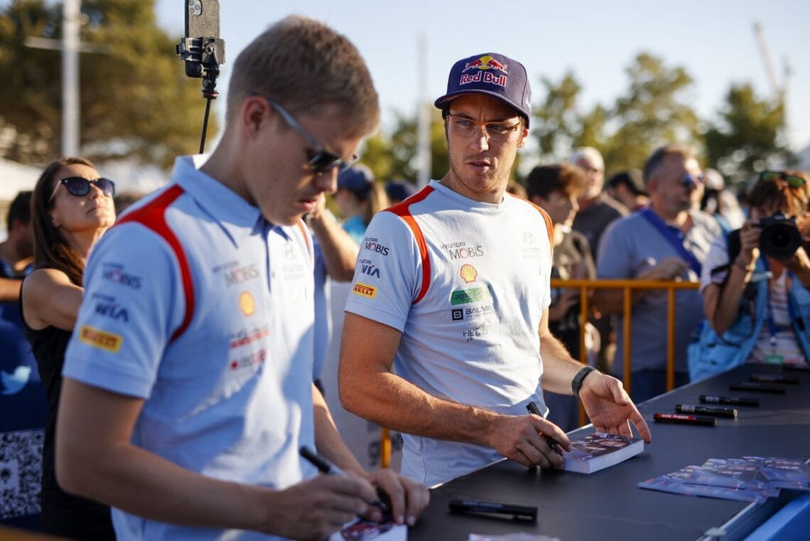 Ott Tänak ja Thierry Neuville 2022 Akropolise ralli Foto: Hyundai Motorsport GmbH