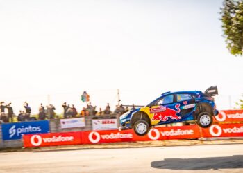 Ott Tänak ja Martin Järveoja Portugali rallil 2023 Foto: M-Sport