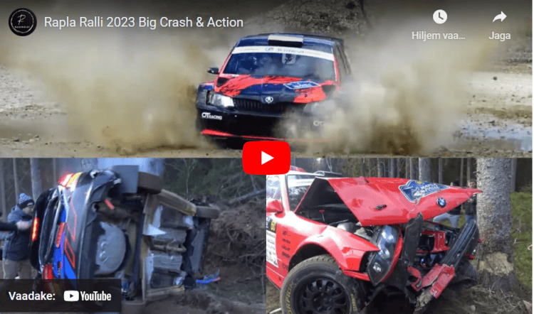 Rapla ralli videod: Eksimused, Crashid ja Actionit