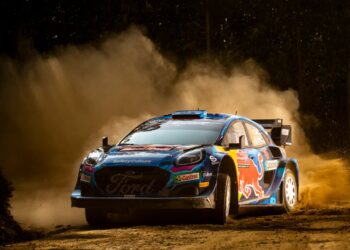 Ott Tänak ja Martin Järveoja Portugali rallil Foto: Jaanus Ree / Red Bull Content Pool