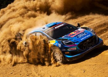 Ott Tänak ja Martin Järveoja Portugali ralli 2023 Foto: Jaanus Ree / Red Bull Content Pool