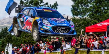 Ott Tänak ja Martin Jäveoja Sardiinia rallil 2023 Foto: M-Sport
