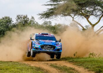 Ott Tänak ja Martin Järveoja Keenia ralli 2023 Foto: M-Sport