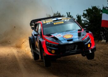 Esapekka Lappi ja Janne Ferm Sardiinia ralli 2023 Foto: Jaanus Ree / Red Bull Content Pool