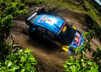 Ott Tänak ja Martin Järveoja Sardiinia ralli 2023 Foto: Jaanus Ree / Red Bull Content Pool